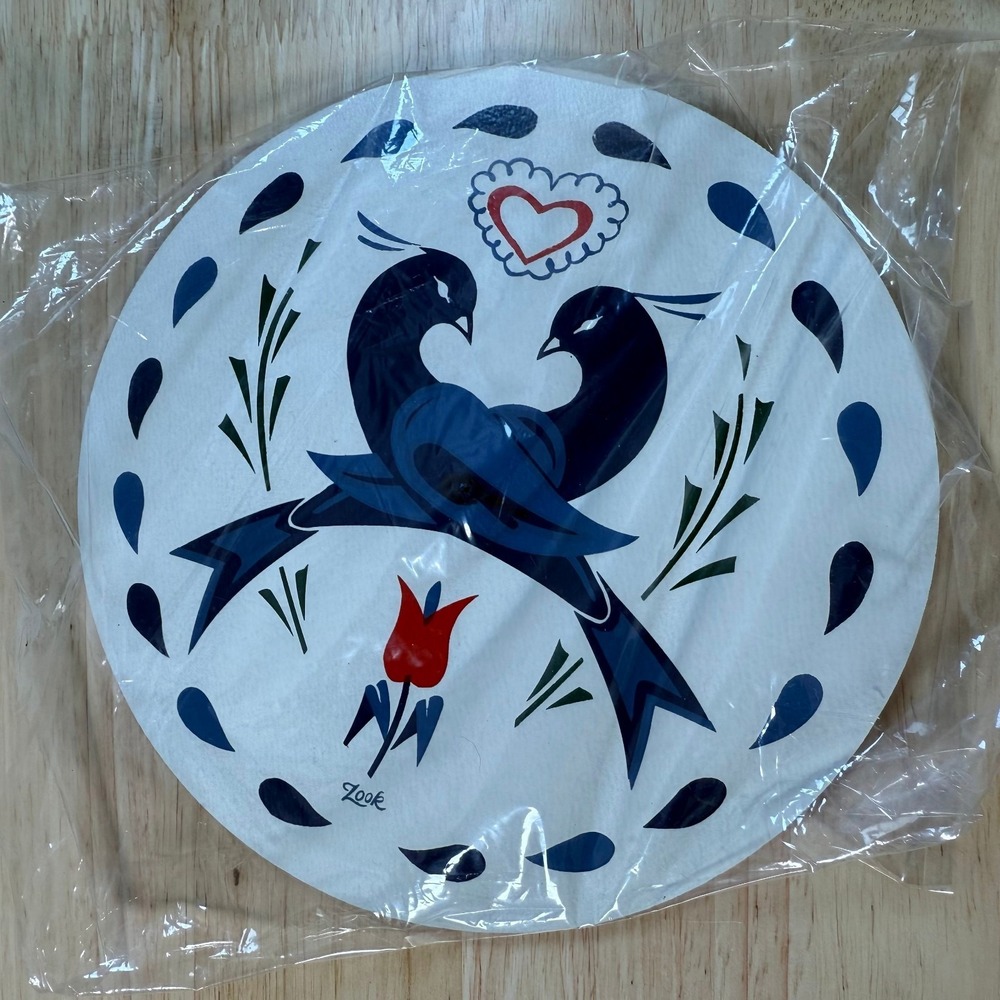 Vintage Jacob Zook Love and Friendship Hex Sign Decorative Wall Hanging Folk Art - Picture 4 of 9